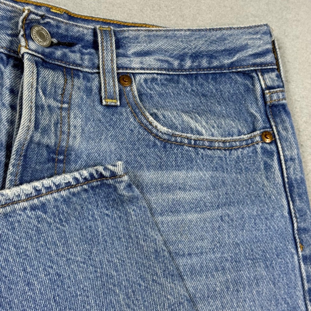 Levis Wedgie Straight Leg Jeans Light Wash High Waisted Denim Blue Womens